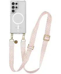 AVY Samsung Galaxy S25 Ultra Hoesje met Koord & MagSafe 130CM Cupid Blush afbeelding