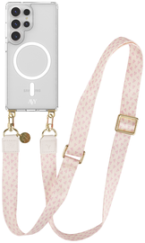AVY Samsung Galaxy S25 Ultra Hoesje met Koord & MagSafe 130CM Cupid Blush afbeelding