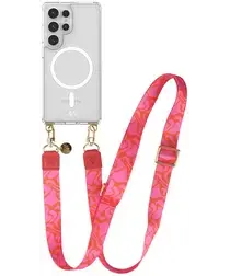 AVY Samsung Galaxy S25 Ultra Hoesje met Koord & MagSafe 130CM Rosé Twist afbeelding