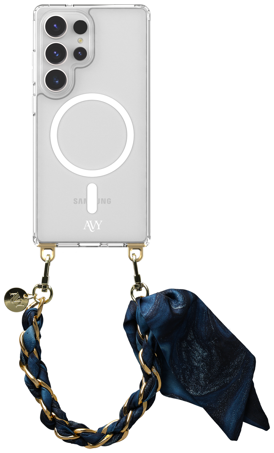 AVY Samsung Galaxy S25 Ultra Hoesje met Koord & MagSafe 32CM Obscura Blue afbeelding 1