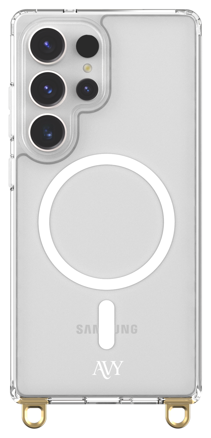 AVY Samsung Galaxy S25 Ultra Hoesje met Koord & MagSafe 32CM Obscura Blue afbeelding 11