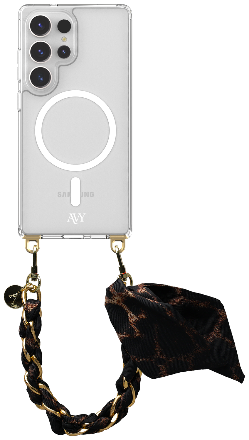 AVY Samsung Galaxy S25 Ultra Hoesje met Koord & MagSafe 32CM Panthera Chic afbeelding 1