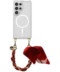 AVY Samsung Galaxy S25 Ultra Hoesje met Koord & MagSafe 32CM Botanique Roses afbeelding