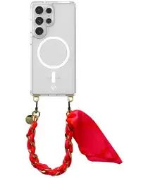 AVY Samsung Galaxy S25 Ultra Hoesje met Koord & MagSafe 32CM Rosé Twist afbeelding