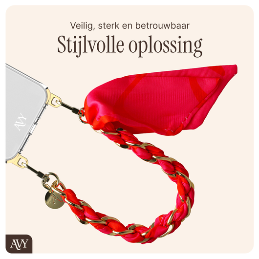 AVY Samsung Galaxy S25 Ultra Hoesje met Koord & MagSafe 32CM Rosé Twist afbeelding 7