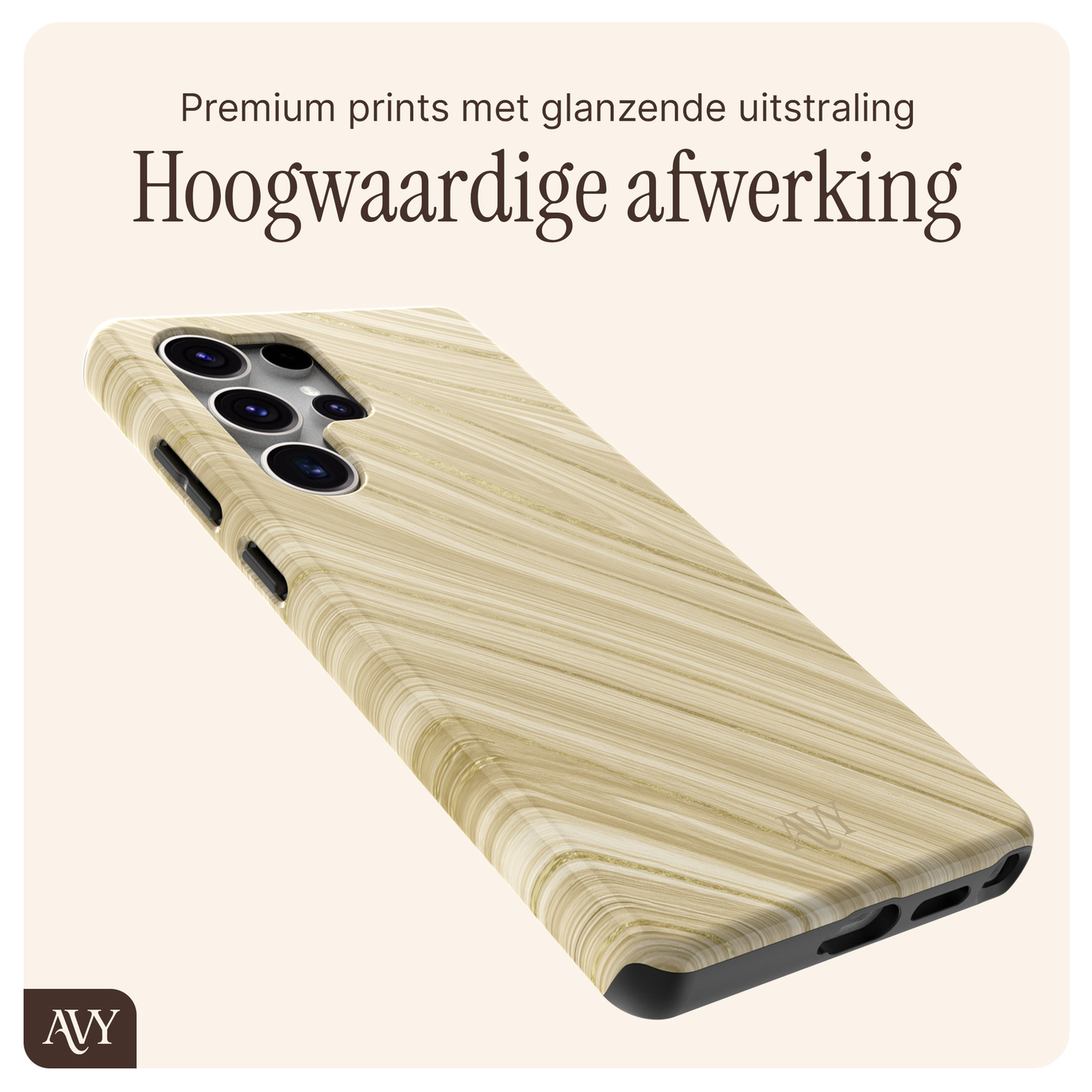 AVY Samsung Galaxy S25 Ultra MagSafe Hoesje met Koord 32CM Aurum Gold afbeelding 9