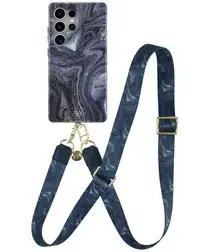 AVY Samsung Galaxy S25 Ultra MagSafe Hoesje met Koord 130CM Obscura Blue afbeelding