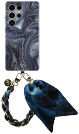 AVY Samsung Galaxy S25 Ultra MagSafe Hoesje met Koord 32CM Obscura Blue