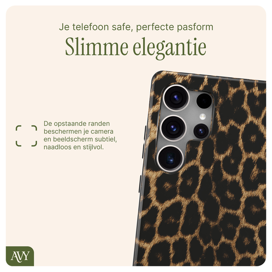 AVY Samsung Galaxy S25 Ultra MagSafe Hoesje met Koord 32CM Panthera Chic afbeelding 6