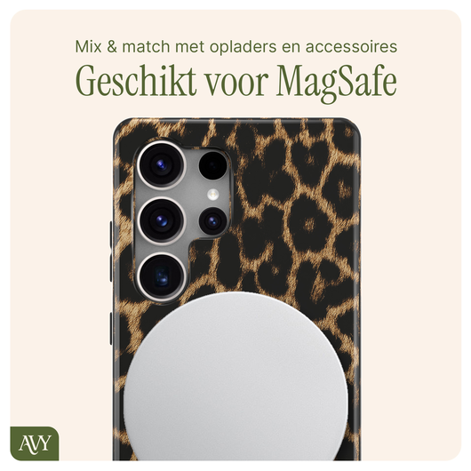 AVY Samsung Galaxy S25 Ultra MagSafe Hoesje met Koord 32CM Panthera Chic afbeelding 8