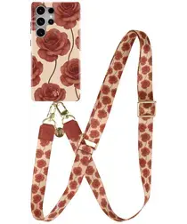 AVY Samsung Galaxy S25 Ultra MagSafe Hoesje met Koord 130CM Botanique Roses afbeelding