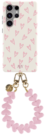 AVY Samsung Galaxy S25 Ultra MagSafe Hoesje met Koord 30CM Cupid Hearts afbeelding