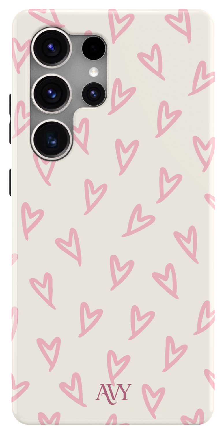 AVY Samsung Galaxy S25 Ultra MagSafe Hoesje met Koord 30CM Lovely Hearts afbeelding 12