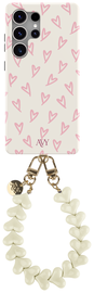 AVY Samsung Galaxy S25 Ultra MagSafe Hoesje met Koord 30CM Lovely Hearts