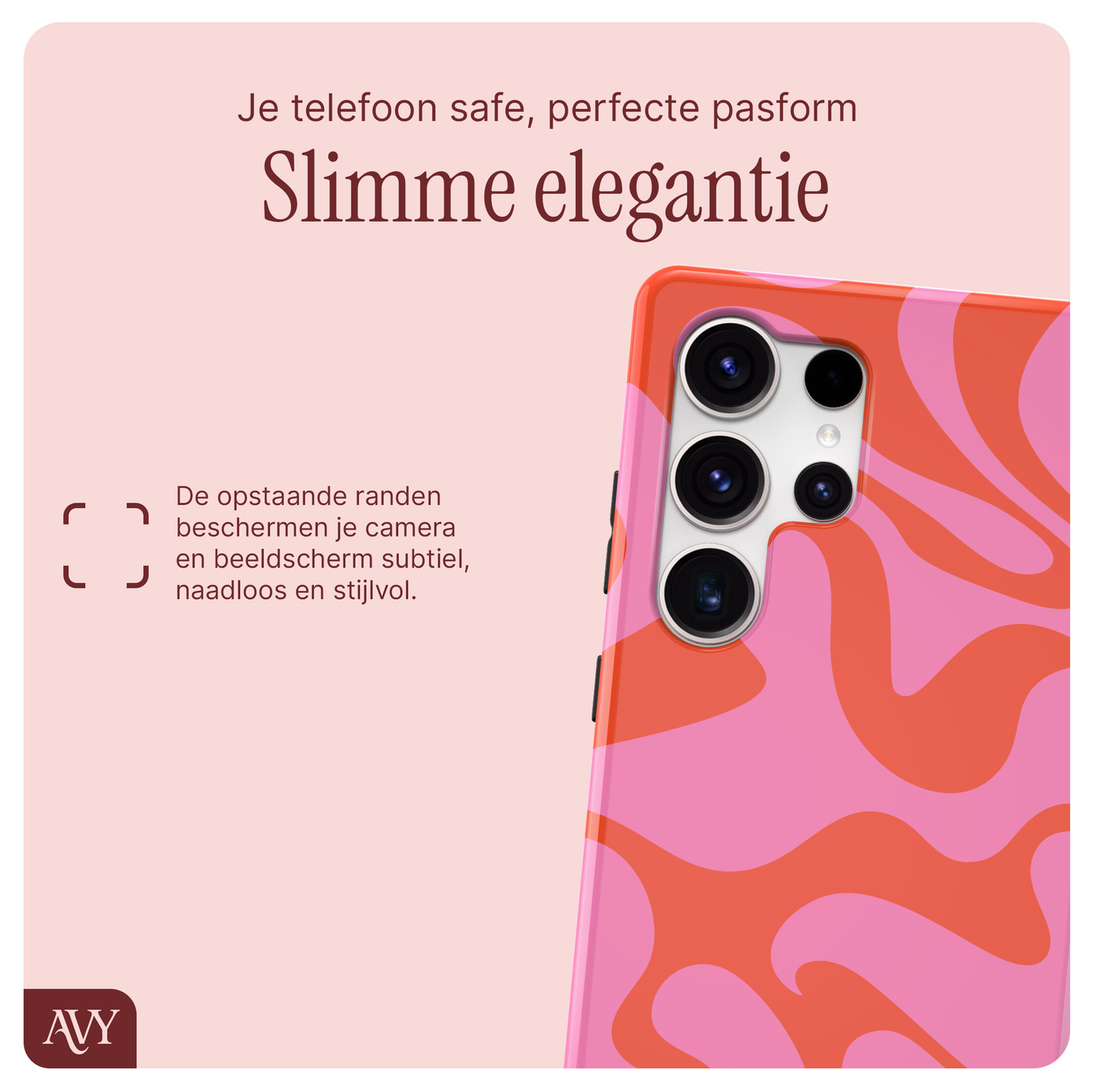 AVY Samsung Galaxy S25 Ultra MagSafe Hoesje met Koord 30CM Rose Hearts afbeelding 6