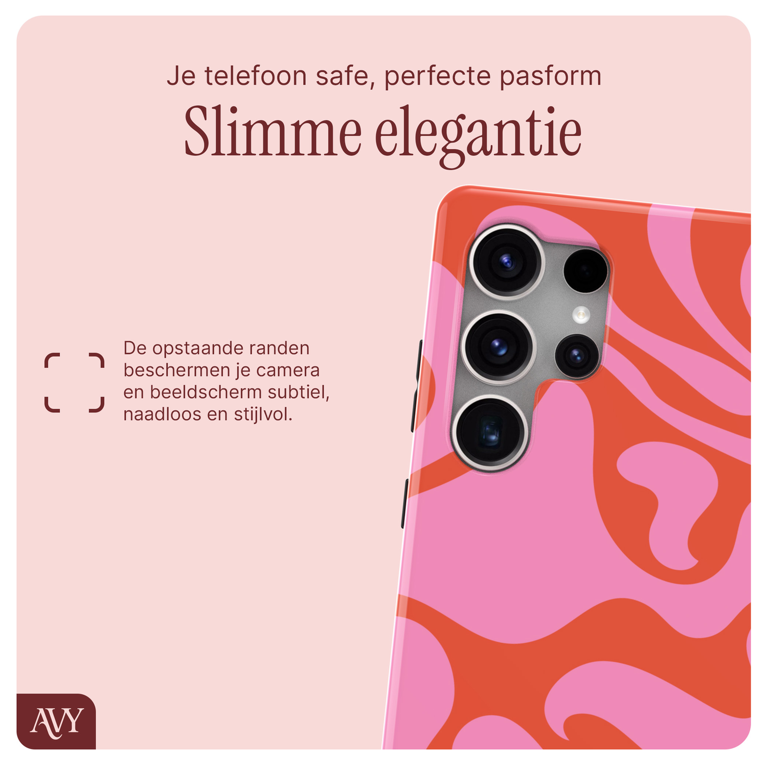 AVY Samsung Galaxy S25 Ultra MagSafe Hoesje met Koord 32CM Rosé Twist afbeelding 6