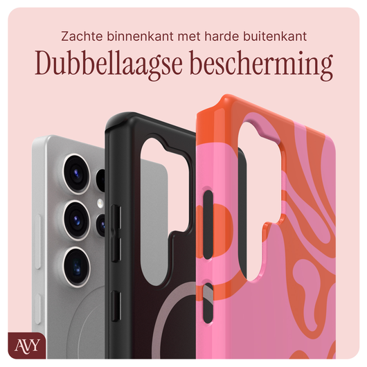 AVY Samsung Galaxy S25 Ultra MagSafe Hoesje met Koord 32CM Rosé Twist afbeelding 7