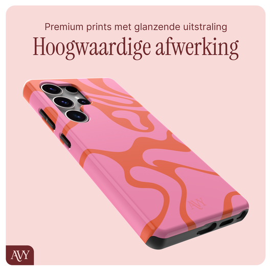 AVY Samsung Galaxy S25 Ultra MagSafe Hoesje met Koord 32CM Rosé Twist afbeelding 9