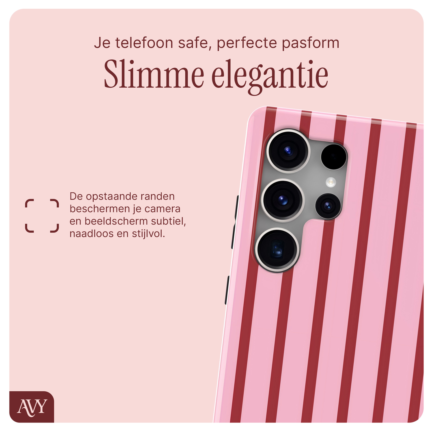 AVY Samsung Galaxy S25 Ultra MagSafe Hoesje met Koord 30CM Linea Hearts afbeelding 6