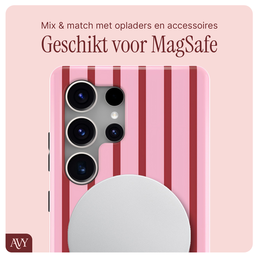 AVY Samsung Galaxy S25 Ultra MagSafe Hoesje met Koord 32CM Linea Sol afbeelding 8
