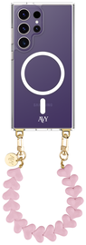 AVY Samsung Galaxy S24 Ultra Hoesje met Koord & MagSafe 30CM Cupid Pink afbeelding