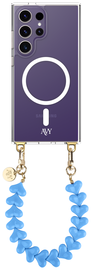 AVY Samsung Galaxy S24 Ultra Hoesje met Koord & MagSafe 30CM Cupid Blue afbeelding