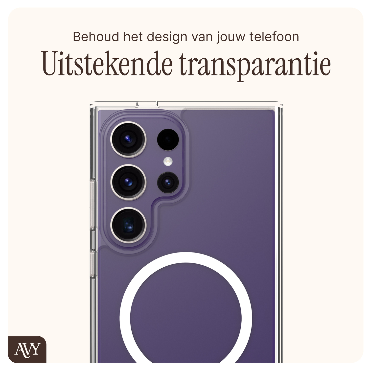 AVY Samsung Galaxy S24 Ultra Hoesje met Koord & MagSafe 130CM Tressé Red afbeelding 7