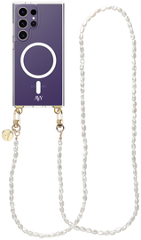 AVY Samsung Galaxy S24 Ultra Hoesje met Koord & MagSafe 120CM Perla Chic Long afbeelding