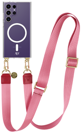 AVY Samsung Galaxy S24 Ultra Hoesje met Koord & MagSafe 130CM Linea Sol