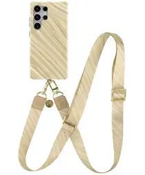 AVY Samsung Galaxy S24 Ultra MagSafe Hoesje met Koord 130CM Aurum Gold afbeelding