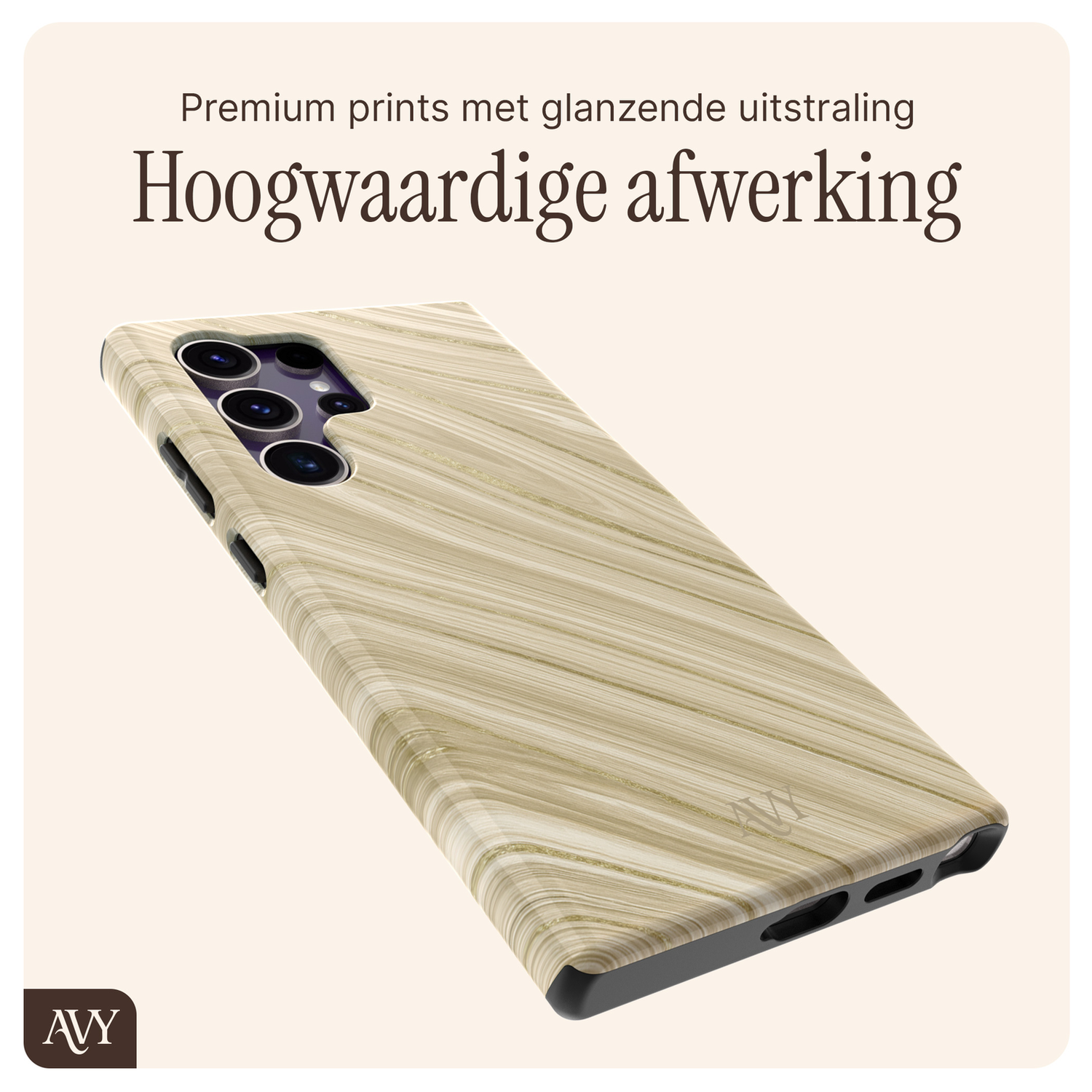 AVY Samsung Galaxy S24 Ultra MagSafe Hoesje met Koord 130CM Aurum Gold afbeelding 9