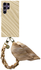 AVY Samsung Galaxy S24 Ultra MagSafe Hoesje met Koord 32CM Aurum Gold