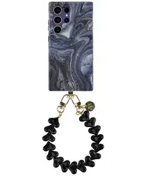 AVY Samsung Galaxy S24 Ultra MagSafe Hoesje met Koord 30CM Marmer Hearts afbeelding