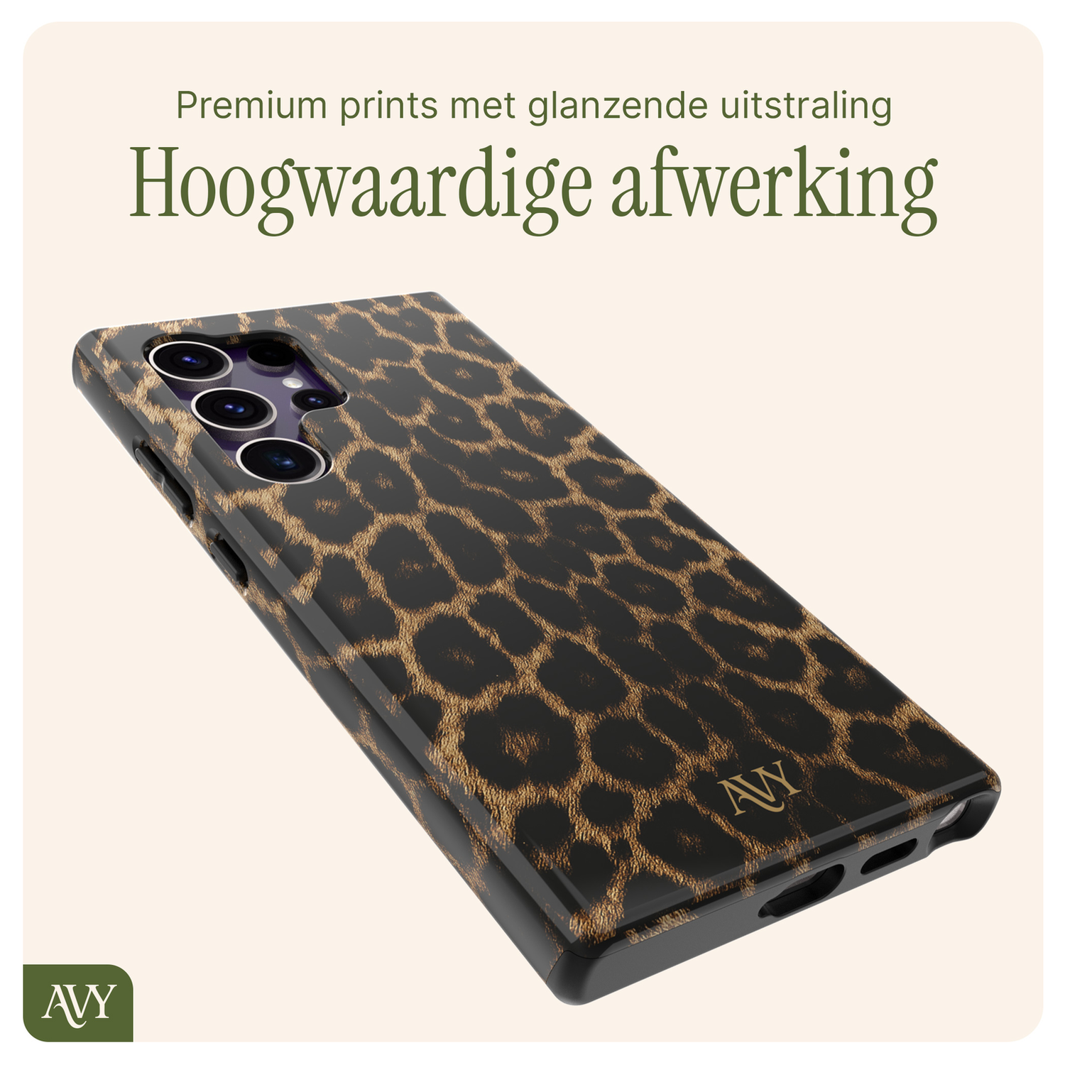 AVY Samsung Galaxy S24 Ultra MagSafe Hoesje met Koord 130CM Panthera Chic afbeelding 9