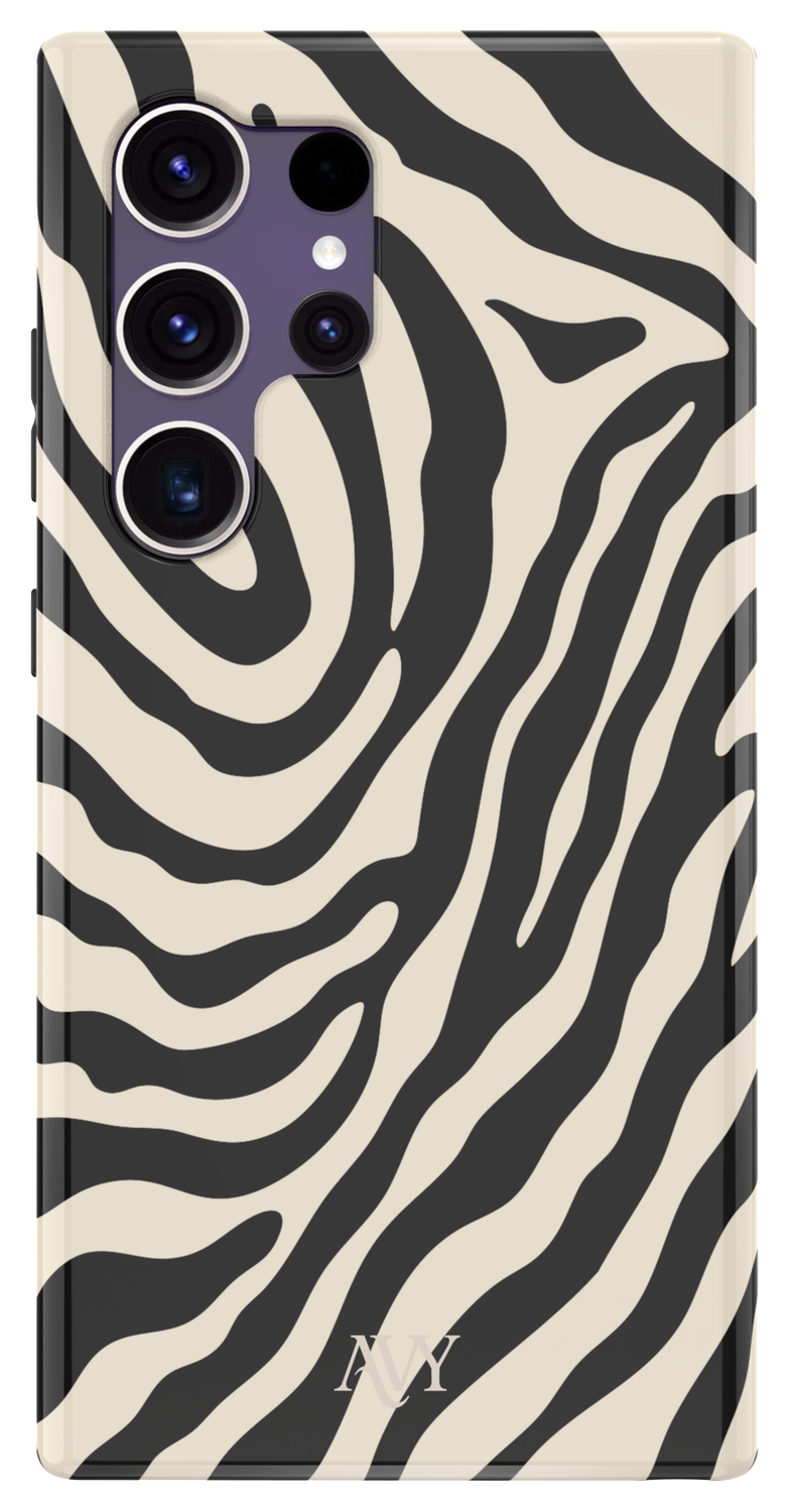 AVY Samsung Galaxy S24 Ultra MagSafe Hoesje met Koord 130CM Serengeti Zebra afbeelding 12