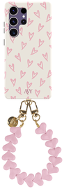 AVY Samsung Galaxy S24 Ultra MagSafe Hoesje met Koord 30CM Cupid Hearts afbeelding