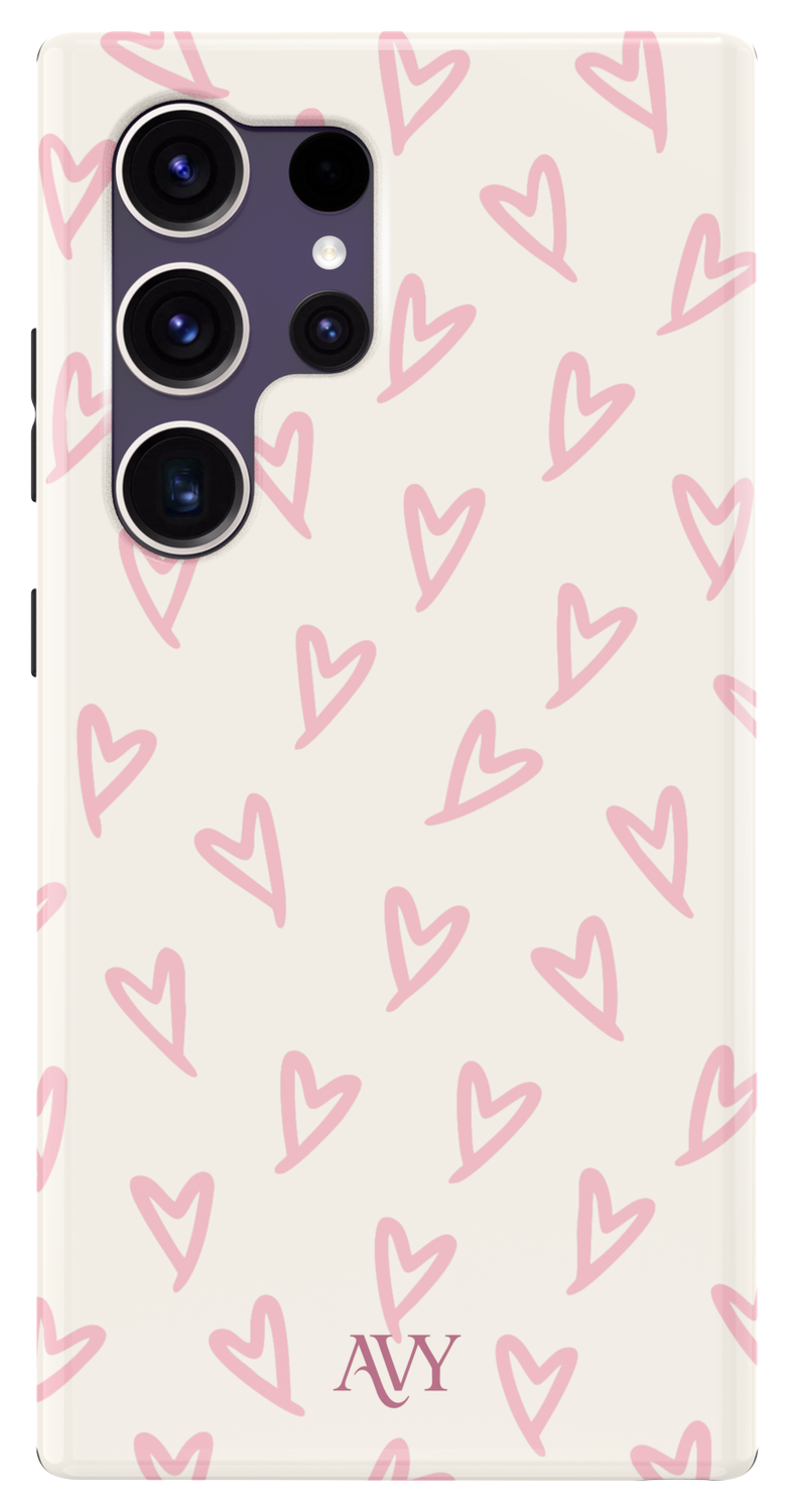 AVY Samsung Galaxy S24 Ultra MagSafe Hoesje met Koord 30CM Lovely Hearts afbeelding 12