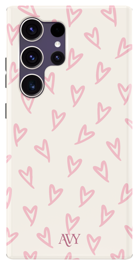 AVY Samsung Galaxy S24 Ultra MagSafe Hoesje met Koord 30CM Lovely Hearts afbeelding 12