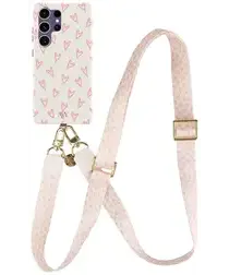 AVY Samsung Galaxy S24 Ultra MagSafe Hoesje met Koord 130CM Cupid Blush afbeelding