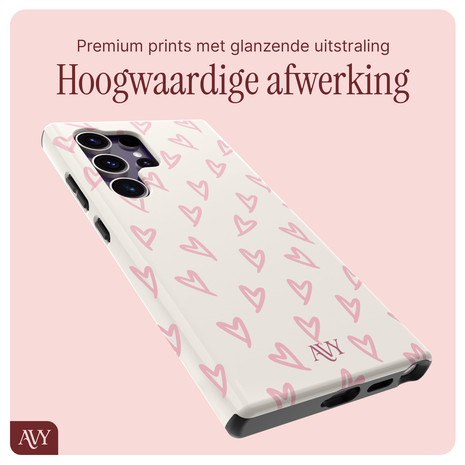 AVY Samsung Galaxy S24 Ultra MagSafe Hoesje met Koord 32CM Cupid Blush afbeelding 9