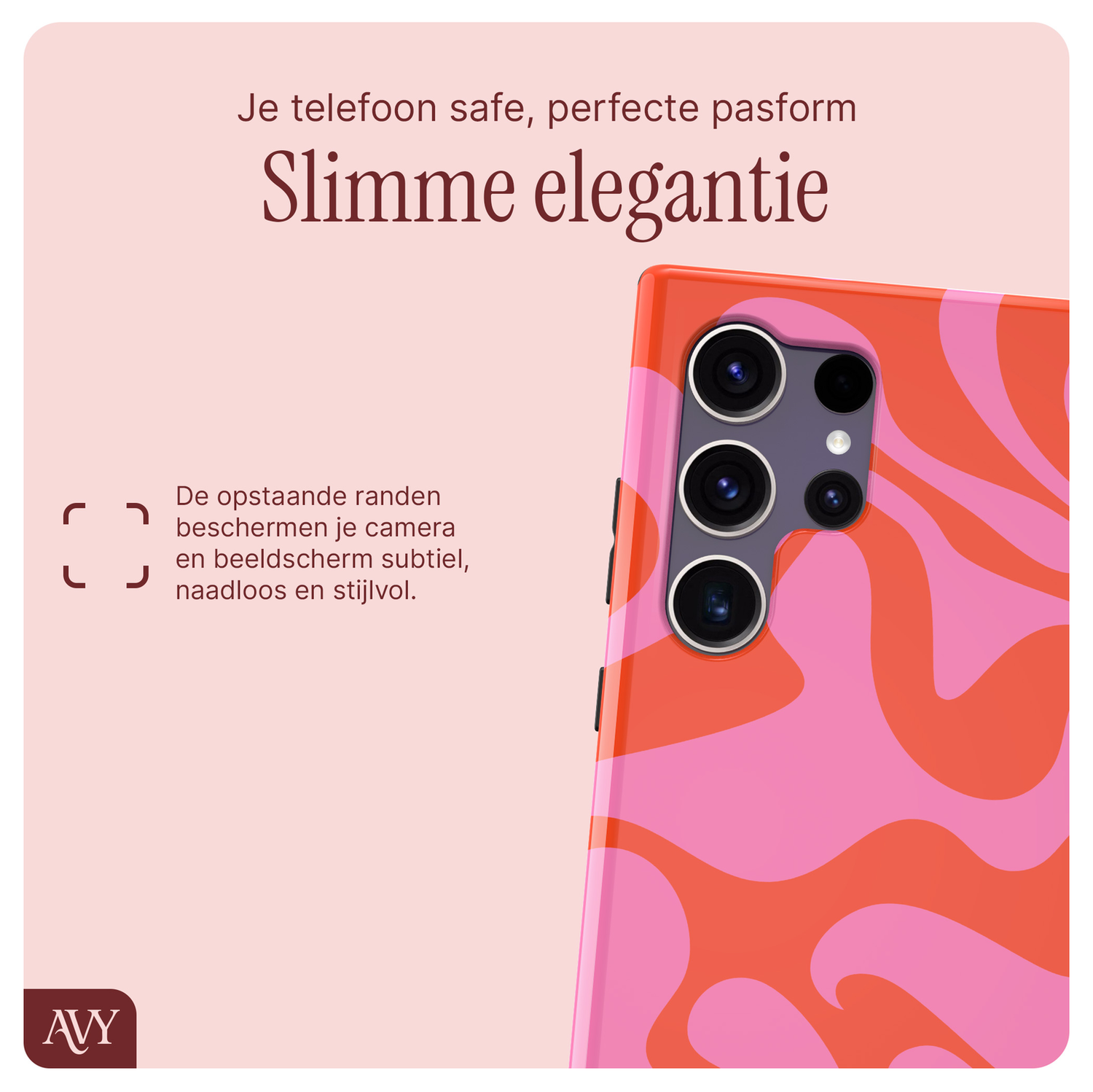 AVY Samsung Galaxy S24 Ultra MagSafe Hoesje met Koord 30CM Rose Hearts afbeelding 6