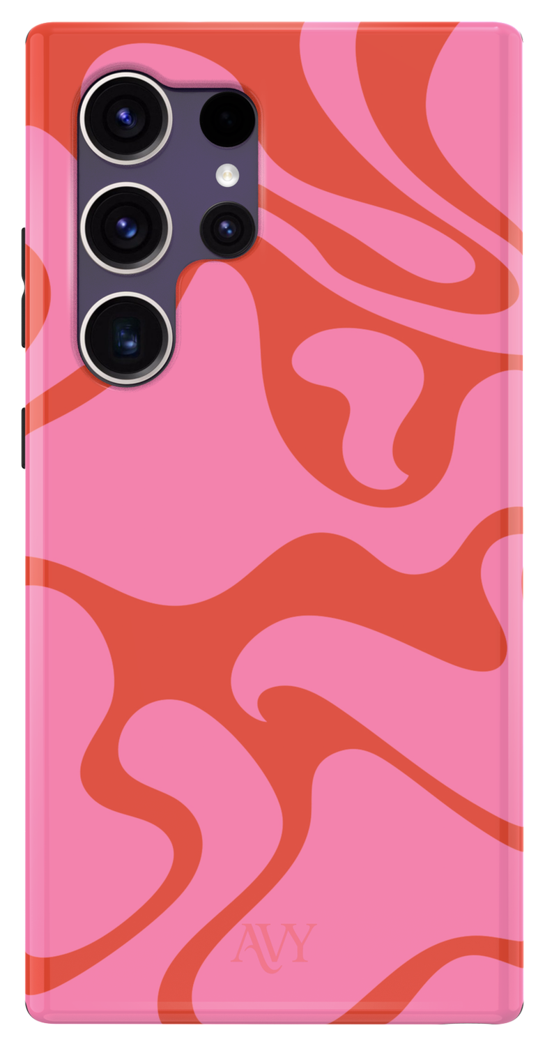 AVY Samsung Galaxy S24 Ultra MagSafe Hoesje met Koord 130CM Rosé Twist afbeelding 12