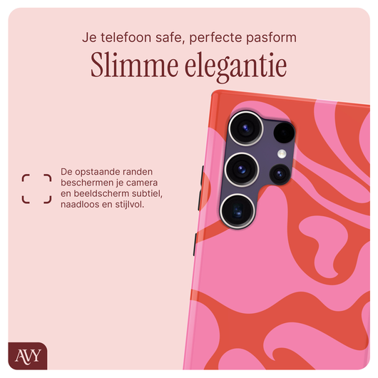 AVY Samsung Galaxy S24 Ultra MagSafe Hoesje met Koord 130CM Rosé Twist afbeelding 6