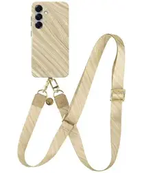 AVY Samsung Galaxy S25 Plus MagSafe Hoesje met Koord 130CM Aurum Gold afbeelding