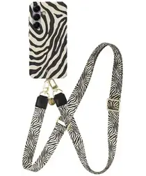 AVY Samsung Galaxy S25 Plus MagSafe Hoesje met Koord 130CM Serengeti Zebra afbeelding