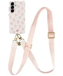 AVY Samsung Galaxy S25 Plus MagSafe Hoesje met Koord 130CM Cupid Blush afbeelding