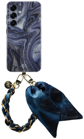 AVY Samsung Galaxy S24 Plus MagSafe Hoesje met Koord 32CM Obscura Blue