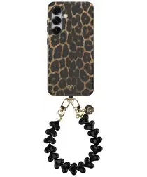 AVY Samsung Galaxy S24 Plus MagSafe Hoesje met Koord 30CM Panther Hearts afbeelding