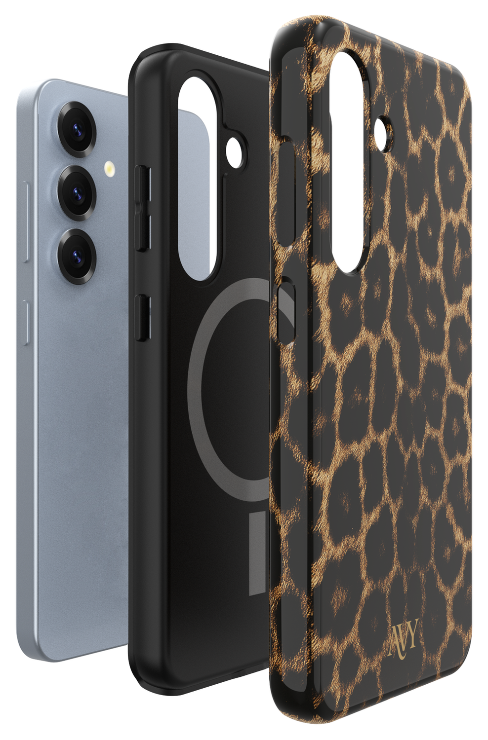 AVY Samsung Galaxy S24 Plus MagSafe Hoesje met Koord 32CM Panthera Chic afbeelding 14