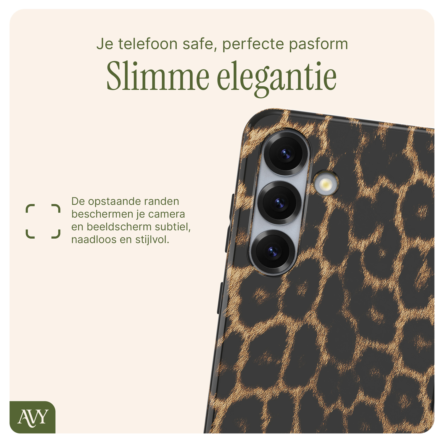 AVY Samsung Galaxy S24 Plus MagSafe Hoesje met Koord 32CM Panthera Chic afbeelding 7